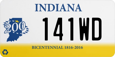 IN license plate 141WD