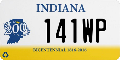 IN license plate 141WP