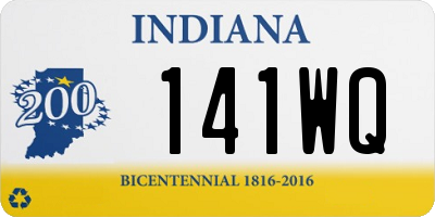 IN license plate 141WQ