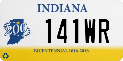 IN license plate 141WR