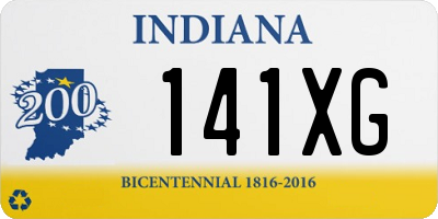 IN license plate 141XG