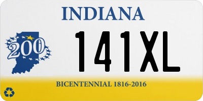 IN license plate 141XL