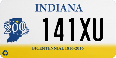 IN license plate 141XU