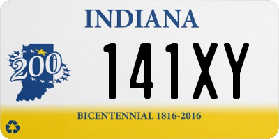 IN license plate 141XY