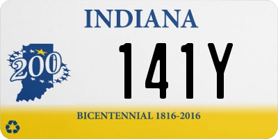 IN license plate 141Y
