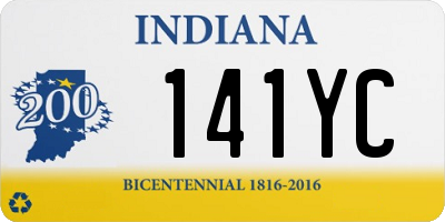 IN license plate 141YC