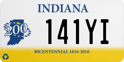 IN license plate 141YI