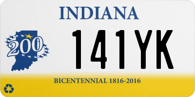 IN license plate 141YK