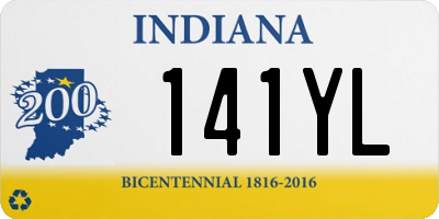 IN license plate 141YL