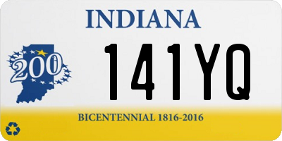 IN license plate 141YQ