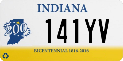 IN license plate 141YV