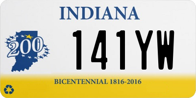 IN license plate 141YW