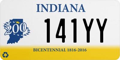 IN license plate 141YY