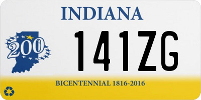 IN license plate 141ZG