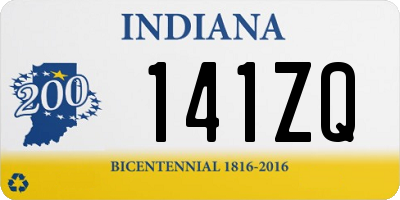 IN license plate 141ZQ