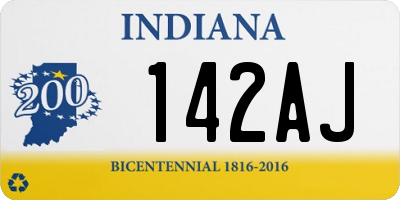 IN license plate 142AJ