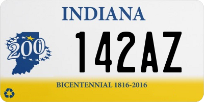 IN license plate 142AZ