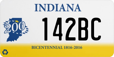 IN license plate 142BC