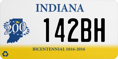 IN license plate 142BH