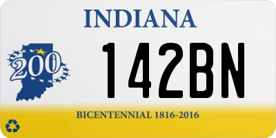 IN license plate 142BN