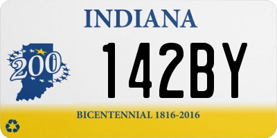 IN license plate 142BY