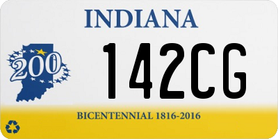 IN license plate 142CG