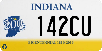 IN license plate 142CU