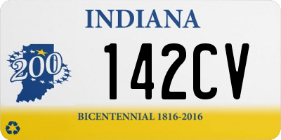 IN license plate 142CV