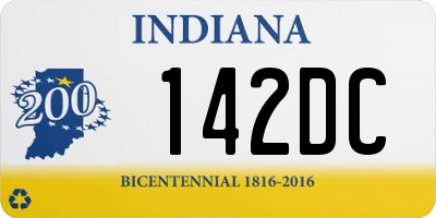 IN license plate 142DC