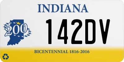 IN license plate 142DV