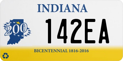 IN license plate 142EA