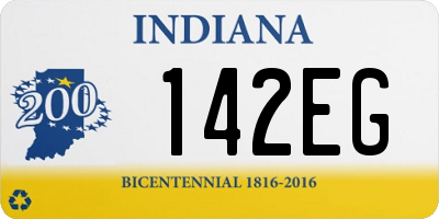 IN license plate 142EG