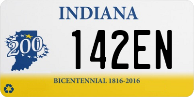 IN license plate 142EN