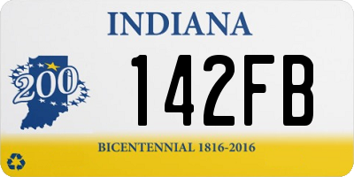 IN license plate 142FB