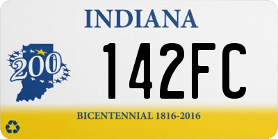 IN license plate 142FC