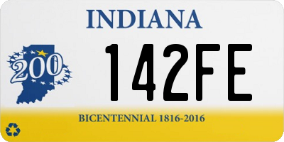 IN license plate 142FE