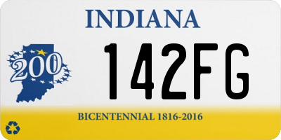 IN license plate 142FG