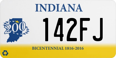 IN license plate 142FJ