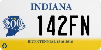 IN license plate 142FN