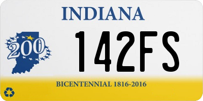 IN license plate 142FS