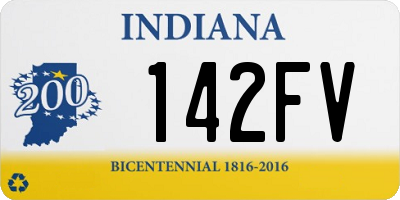 IN license plate 142FV