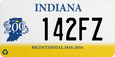 IN license plate 142FZ