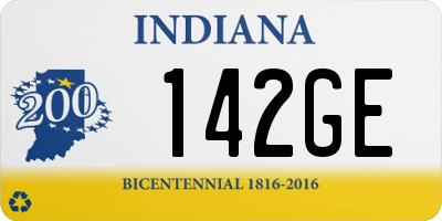 IN license plate 142GE