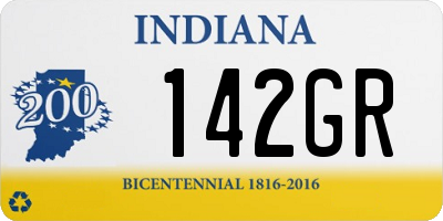 IN license plate 142GR