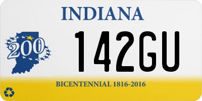 IN license plate 142GU