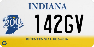 IN license plate 142GV