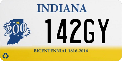 IN license plate 142GY