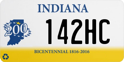 IN license plate 142HC