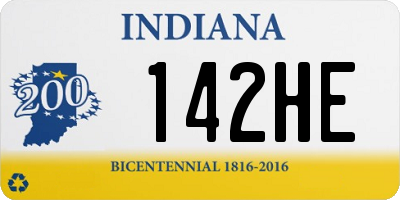 IN license plate 142HE