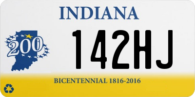 IN license plate 142HJ